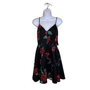 Jodi Kristopher Junior’s Floral Fit Flare Lace Dress Size 7